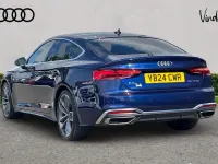 Used Audi A5 S-Line 200 HP (147 kW) 2024 Blue Hatchback