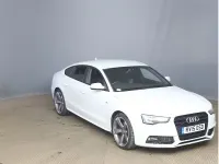 Begagnad Audi A5 Black Edition 2015 Vit Sportkupé
