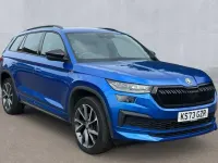 Used Skoda Kodiaq SportLine 150 HP (110 kW) 2023 Race blue metallic SUV