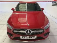 Used Mercedes A250 AMG line 214 HP (157 kW) 2021 Red Hatchback