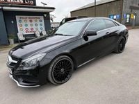 Used Mercedes E220 AMG line 2015 Black Coupe