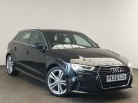 Used Audi A3 S-Line 150 HP (110 kW) 2017 Black Hatchback