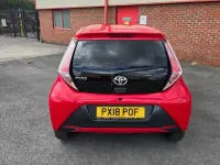 Used Toyota Aygo x-style 69 HP (50 kW) 2018 Red Hatchback