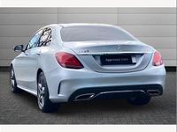 Used Mercedes C300 AMG line 254 HP (186 kW) 2019 Silver Sedan
