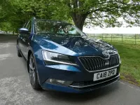 Used Skoda Superb LAURIN & KLEMENT 190 HP (139 kW) 2018 Blue Estate