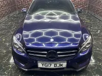 Used Mercedes C220 AMG Line Premium 170 HP (125 kW) 2016 Blue Sedan