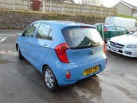 Used Kia Picanto 68 HP (50 kW) 2015 Blue Hatchback
