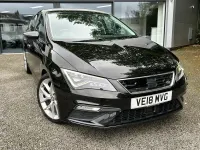 Used Seat Leon FR 125 HP (91 kW) 2018 Black Hatchback