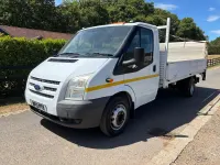 Used Ford Transit 125 HP (91 kW) 2013 White Cabriolet