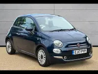 Used Fiat 500 Lounge 69 HP (50 kW) 2017 Blue Hatchback