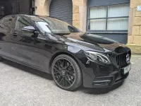 Begagnad Mercedes E220 AMG line 2017 Svart Sedan