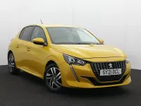 Used Peugeot 208 Allure 100 HP (73 kW) 2021 Yellow Hatchback