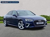 Used Audi A4 S-Line 163 HP (119 kW) 2021 Blue Sedan