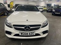 Used Mercedes C200 AMG line 198 HP (145 kW) 2018 White Cabriolet