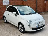 Used Fiat 500 Lounge 2014 White Hatchback