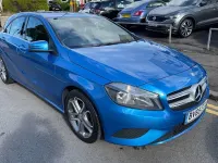 Used Mercedes A200 134 HP (98 kW) 2015 Blue Hatchback