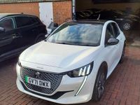 Used Peugeot e-208 GT 100 kW (136 HP) 2021 White Hatchback