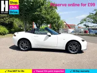 Used Mazda MX5 132 HP (97 kW) 2019 White Cabriolet