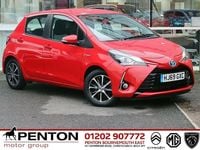 Used Toyota Yaris Hybrid 2019 Red Hatchback
