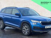 Used Skoda Kodiaq SE Drive 150 HP (110 kW) 2023 Race blue metallic SUV