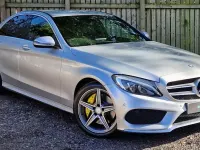Used Mercedes C250 AMG line 204 HP (150 kW) 2016 Silver Sedan