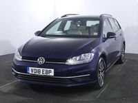 Used VW Golf VII SE 125 HP (91 kW) 2018 Blue Estate