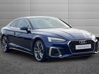 Used Audi A5 S-Line 204 HP (150 kW) 2021 Blue Coupe