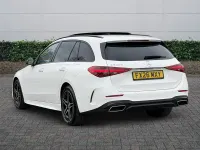 Used Mercedes C300e AMG Line Premium Plus 2026 Solid colour polar white Estate