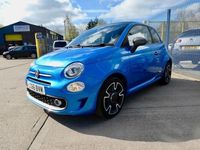 Used Fiat 500C S 85 HP (62 kW) 2016 Blue Cabriolet