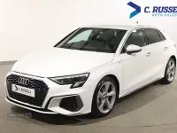 Used Audi A3 S-Line 150 HP (110 kW) 2022 White Sedan