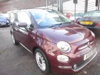 Used Fiat 500 Lounge 69 HP (50 kW) 2018 Red Hatchback