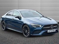 Used Mercedes CLA220 AMG Line Premium Plus 190 HP (139 kW) 2022 Blue Sedan
