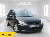 Used Peugeot 307 110 HP (80 kW) 2002 Black Hatchback