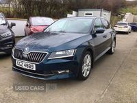 Used Skoda Superb SE L Executive 150 HP (110 kW) 2017 Blue Hatchback