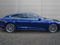 Used Audi A5 Sportback S-Line 261 HP (191 kW) 2023 Navarra blue Hatchback