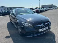 Used Mercedes C220 AMG line 194 HP (142 kW) 2021 Black Coupe