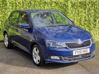 Used Skoda Fabia SE L 2015 Blue Hatchback