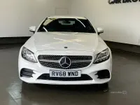 Used Mercedes C200 AMG line 2018 White Coupe