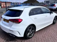 Used Mercedes A200 AMG line 163 HP (119 kW) 2019 White Hatchback