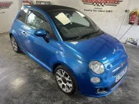 Used Fiat 500C S 69 HP (50 kW) 2015 Blue Cabriolet
