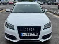 Begagnad Audi S3 Sportback Black Edition 2012 Vit Halvkombi