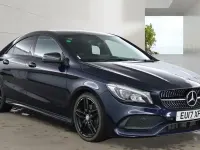 Used Mercedes CLA220 AMG line 177 HP (130 kW) 2017 Blue Sedan