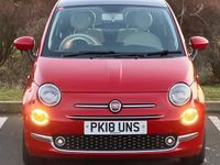 Used Fiat 500 Lounge 69 HP (50 kW) 2018 Red Hatchback