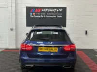 Used Mercedes C250 AMG Line Premium Plus 204 HP (150 kW) 2015 Blue Estate