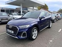 Begagnad Audi Q5 S-Line 2021 Blå SUV