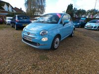 Used Fiat 500 Lounge 69 HP (50 kW) 2015 Blue Hatchback