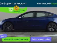 Begagnad Tesla Model 3 RWD 208 kW (283 HK) 2022 Blå Sedan