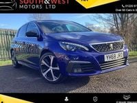 Used Peugeot 308 GT-line 130 HP (95 kW) 2018 Blue Hatchback