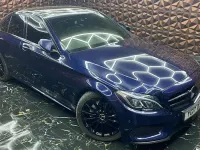 Used Mercedes C220 AMG Line Premium 170 HP (125 kW) 2016 Blue Sedan