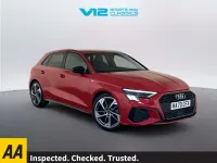 Begagnad Audi A3 Sportback Comfort 150 HK (110 kW) 2020 Röd Halvkombi